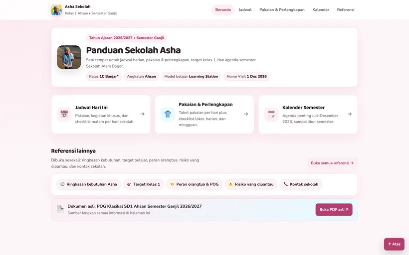 Asha Sekolah