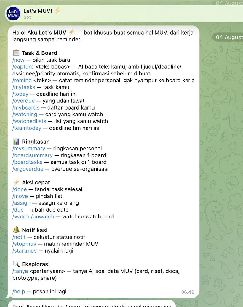 Let's MUV Bot