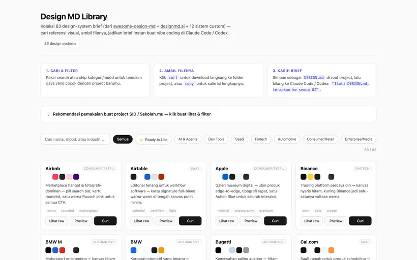 Design MD Library